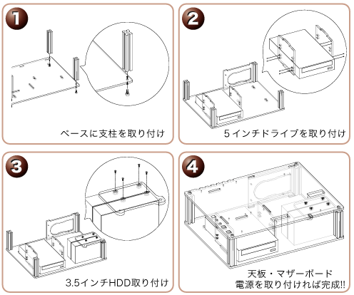 組み立て簡単！！