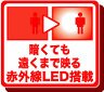 暗くても遠くまで映る赤外線LED